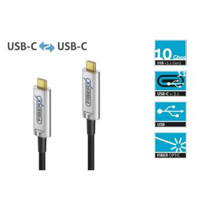 Cordon fibre optique Fibre USB-C vers USB-C AOC -20 m