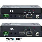 Vivolink : Kit extendeur HDMI HDBaseT 4K jusqu'à 70m avec RS32,POC