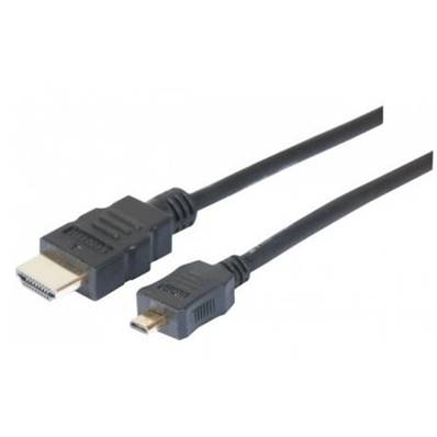 Cordon HDMI Highspeed vers micro HDMI M/M noir - 1m