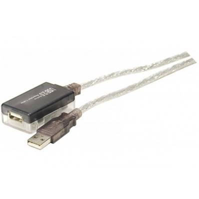 Rallonge amplifiée USB 2.0 (480 Mbps) type A M/F (max 36m) - 12m