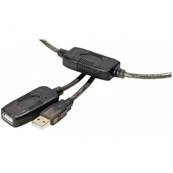 Cordon USB 2.0 répéteur amplifié type A M/F (max 40m) - 20m