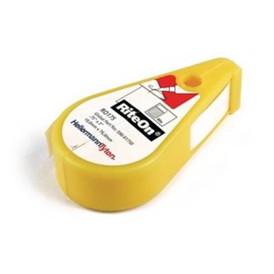 Dévidoir RiteOn + 150 étiquettes auto-protégées larg. 19.1mm H 12.7mm