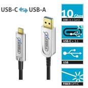 Cordon fibre optique Fibre USB-C vers USB-A AOC -5 m