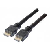 Cordon HDMI 2.0 Highspeed Ethernet M/M noir - 15m