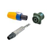 NLJ2MD-H Embase combo Speakon / jack 6.35 pour CI horizontal