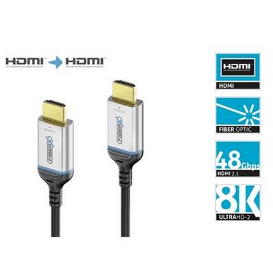 Jarretière optique FiberX HDMI 2.1 8K 4320p@60Hz 48Gbps M/M- 15m