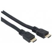 Cordon HDMI 2.0 Highspeed Ethernet M/M noir - 1m