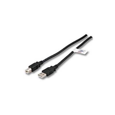 Cordon USB 2.0 Highspeed (480 Mbps) type A vers B M/M noir - 5m