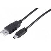 Cordon USB 2.0 type A vers Mini USB B M/M - 1.8m