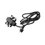 Bloc multiprise noir 4PC 2P+T dosàdos étanche IP44 cordon 3×1.5mm² 3m