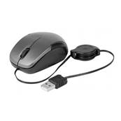 Mini souris optique noire connectique USB (78x33x46mm)