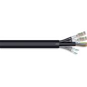 Câble composé : 1x 3x2.5mm² + 2xcat.7 + 2x2x0.25mm² PVC noir Ø21,80mm