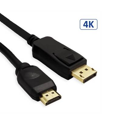 Cordon DisplayPort v1.2 vers HDMI (3840 x 2160 @60Hz) noir -5 m