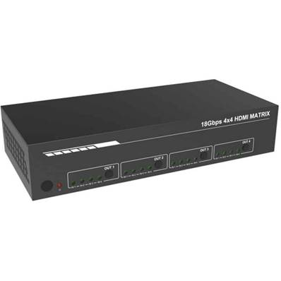 HDP-MXB44P - Matrice HDMI 2.0  4x4 18 Gbit/s 4K2K@60Hz 4:4:4-ARC/IP