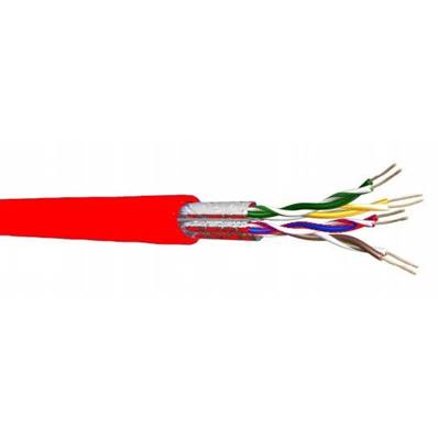 UC400S27 Câble souple cat.6 4P U/FTP 100 Ohms 400MHz LSZH rouge