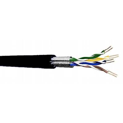 UC400S27 Câble souple cat.6 4P U/FTP 100 Ohms 400MHz LSZH noir