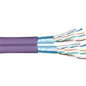 6008SH Câble rigide cat.7 2x4P S/FTP 100 Ohms 600MHz LSZH violet