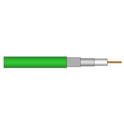 0.6/2.8 AF Câble coaxial DRAKA 75 Ohms HD60m PVC vert Ø 4,50mm