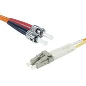 Jarretière optique duplex 2x2mm monomode OS2 9/125 ST/LC 10 m