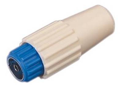 Connecteur antenne IEC femelle 9,52mm bleu