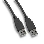 Cordon USB 2.0  Highspeed (480 Mbps) type A M/M noir - 1.8m