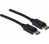 Cordon DisplayPort 1.3 M/M noir - 2m