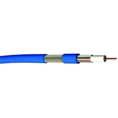 0.8/3.7 AF Câble coaxial DRAKA 75 Ohms HD80m PVC bleu Ø 5,90mm