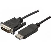 Cordon DisplayPort 1.1 vers DVI-D M/M noir - 3m