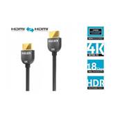 Cordon HDMI 2.0 souple certifié THX 4K60 4:4:4 -0.5 m