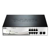 D-Link Switch DGS-1012-10P- 8x 10/100/1000Mbps (PoE+) +2 Gigabit SFP
