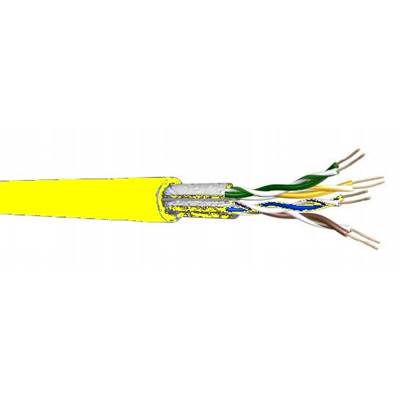 UC400S27 Câble souple cat.6 4P U/FTP 100 Ohms 400MHz LSZH jaune