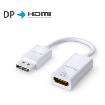Adaptateur 4K DisplayPort mâle / HDMI A femelle (unid.) 0.15m -blanc