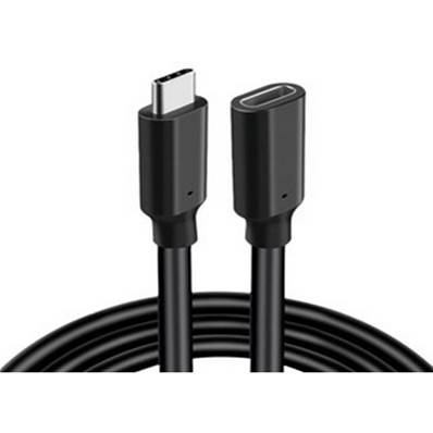 Rallonge USB-C 3.2 Gen2 (10 Gbit/s) M/F 90W - 5m