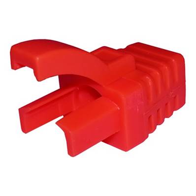Manchon Snagless pour RJ45 6mm (x100) - rouge