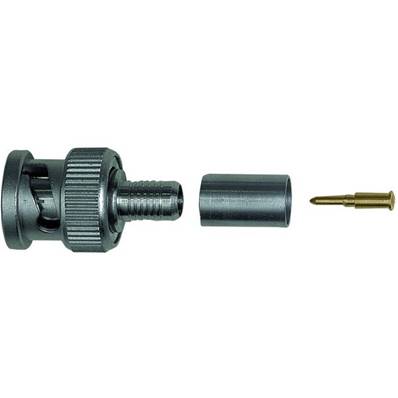 Fiche BNC 75 Ohms mâle droite à sertir pour câble VCB75-PW75