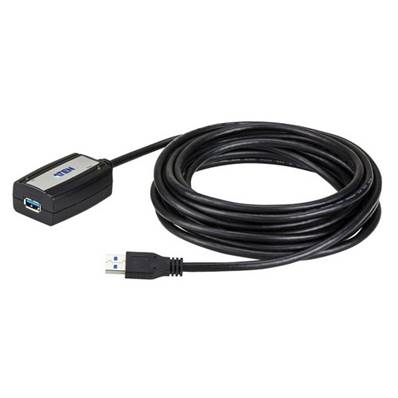Aten UE350A - Cordon USB 3.1 (5 Gbps) amplifié type A M/F noir - 5m