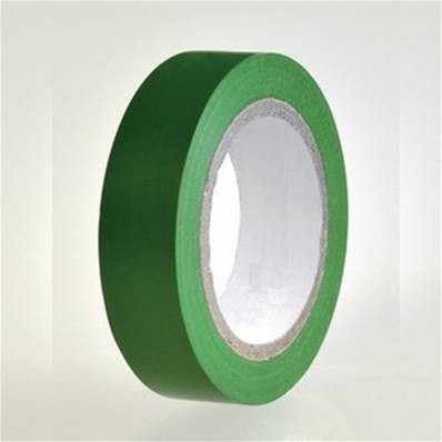 10 rubans isolant électrique 15 mm x 10 m vert