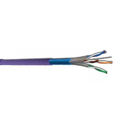 F5558SH Câble rigide cat.6a 2x4P F/FTP 100 Ohms 555MHz LSZH violet