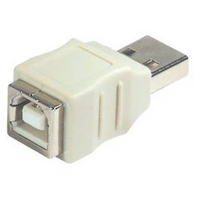 Adaptateur monobloc USB 2.0 type A mâle vers B femelle