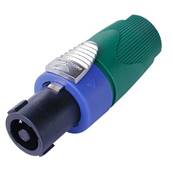 NL4FX-5 Fiche Speakon 4 pts femelle manchon vert