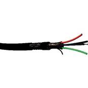 DMX512N Câble lumière DMX 2x2x0.34mm² PVC noir Ø 7,00mm