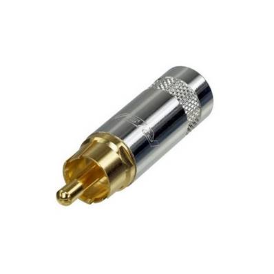 NYS352G Fiche RCA métal pour câble ø 7.2 mm contact or