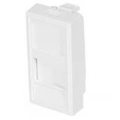 Demi-Plastron 22.5x45 pour traversée RJ45 Keystone (livré sans)