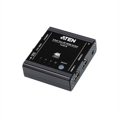 Aten VS381B Commutateur HDMI True 4K à 3 ports