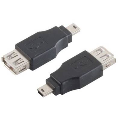 Adaptateur Mini USB 5 points mâle vers USB AF