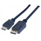 Cordon DisplayPort 1.2 vers HDMI 1.4 M/M noir - 3m
