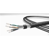 Câble réseau souple cat.7 4 paires S/FTP PUR noir Ø 6,4mm