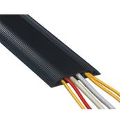 Passage de câbles PVC noir 3 compartiments  (LxPxH): 83 x1500 x15 mm