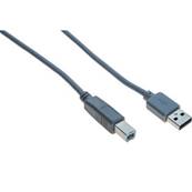 Cordon USB 2.0 Highspeed type A vers B M/M - 0.6m -gris
