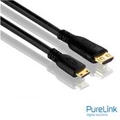 Cordon HDMI/mini HDMI High Speed Ethernet M/M souple- AWG28-4K-1m